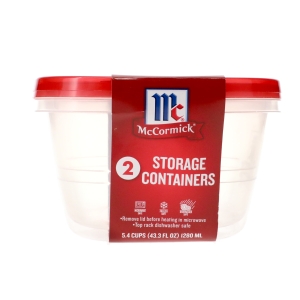 McCormick 3.5 Cup Storage Containers, 2-ct. Packs (Pack of 18)